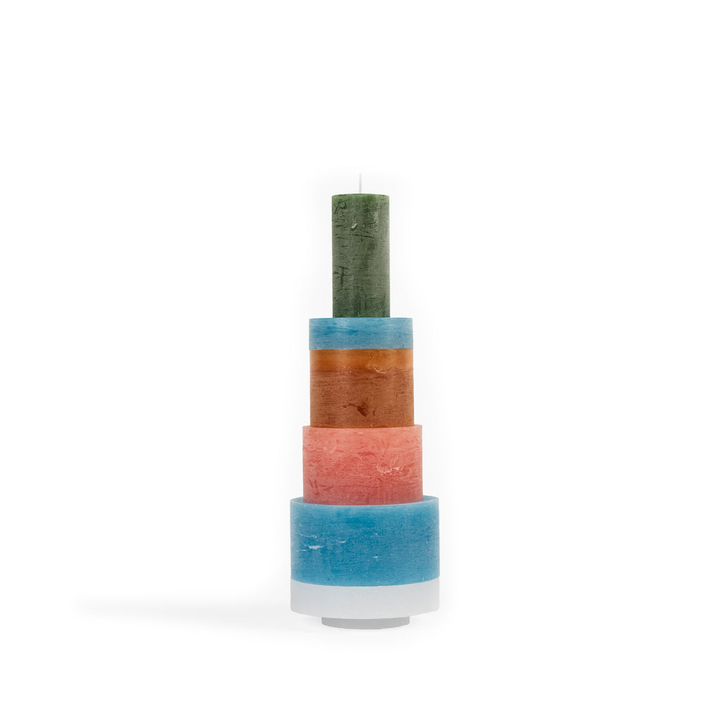 Stan Editions - CANDL STACK 06- Multicolor (Design Museum Ghent Edition), candle stacks, stapelkaarsen, Luxe kaarsen, Design kaarsen, Exclusieve kaars, stapel kaarsen